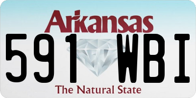 AR license plate 591WBI
