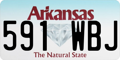 AR license plate 591WBJ