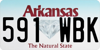 AR license plate 591WBK