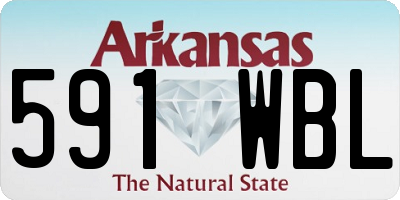 AR license plate 591WBL