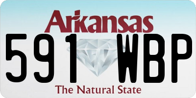 AR license plate 591WBP