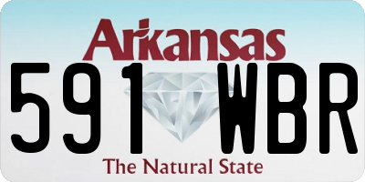 AR license plate 591WBR