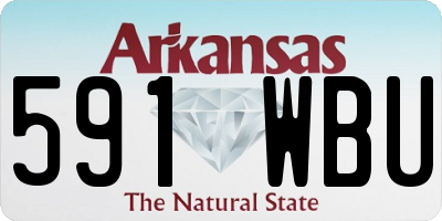 AR license plate 591WBU