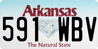 AR license plate 591WBV