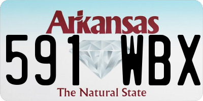 AR license plate 591WBX