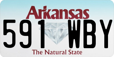 AR license plate 591WBY