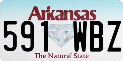 AR license plate 591WBZ