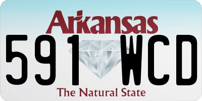 AR license plate 591WCD