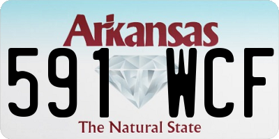 AR license plate 591WCF