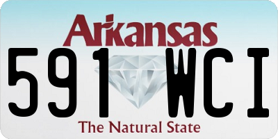 AR license plate 591WCI