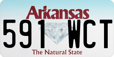 AR license plate 591WCT