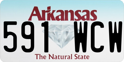 AR license plate 591WCW