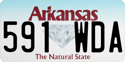 AR license plate 591WDA