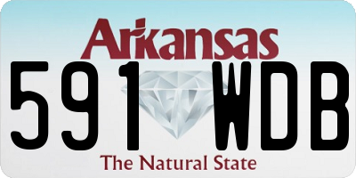 AR license plate 591WDB