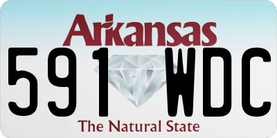 AR license plate 591WDC