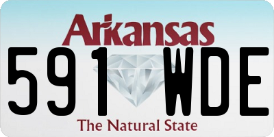 AR license plate 591WDE