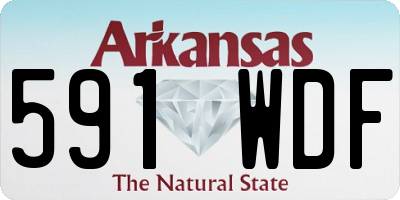 AR license plate 591WDF