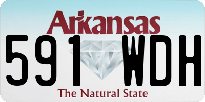 AR license plate 591WDH