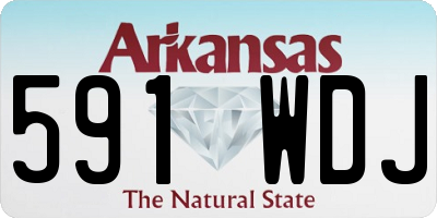 AR license plate 591WDJ