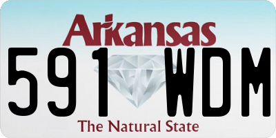 AR license plate 591WDM
