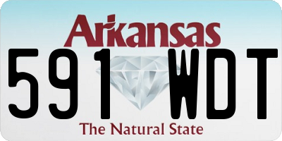 AR license plate 591WDT