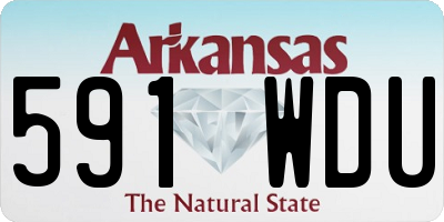 AR license plate 591WDU