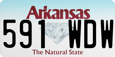 AR license plate 591WDW