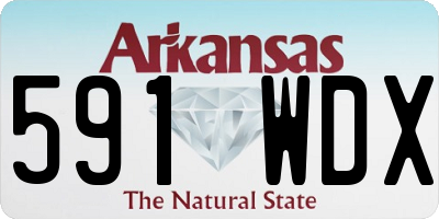 AR license plate 591WDX