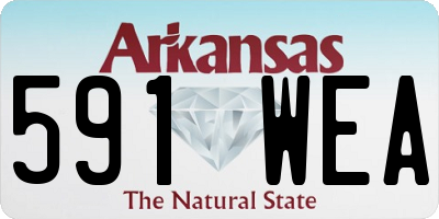 AR license plate 591WEA