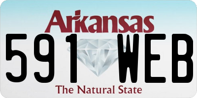 AR license plate 591WEB