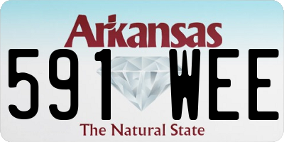 AR license plate 591WEE