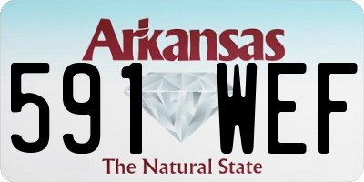 AR license plate 591WEF