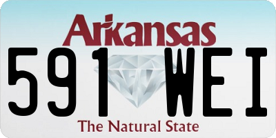 AR license plate 591WEI