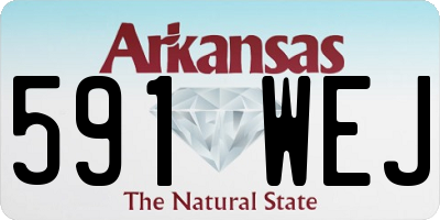 AR license plate 591WEJ