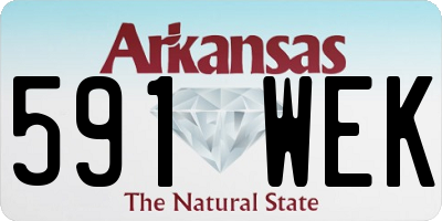 AR license plate 591WEK