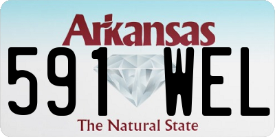 AR license plate 591WEL