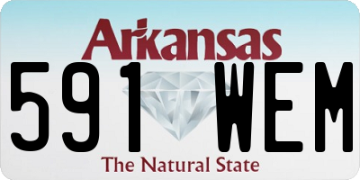 AR license plate 591WEM
