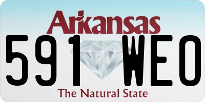 AR license plate 591WEO