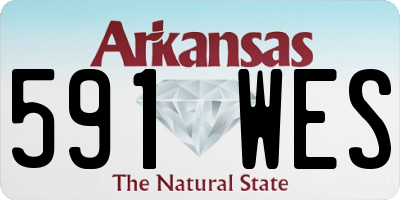 AR license plate 591WES