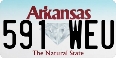 AR license plate 591WEU