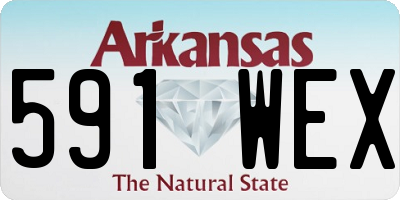 AR license plate 591WEX