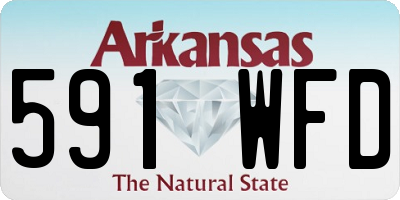 AR license plate 591WFD