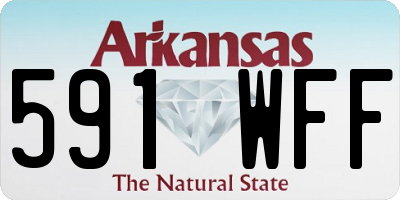 AR license plate 591WFF