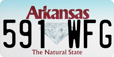 AR license plate 591WFG