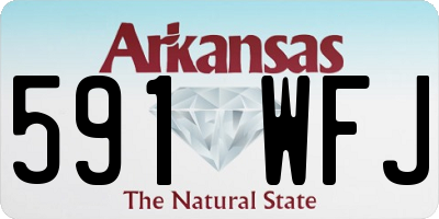 AR license plate 591WFJ