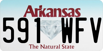 AR license plate 591WFV