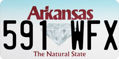 AR license plate 591WFX