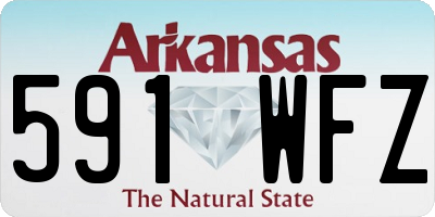 AR license plate 591WFZ