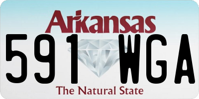 AR license plate 591WGA