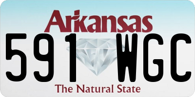 AR license plate 591WGC